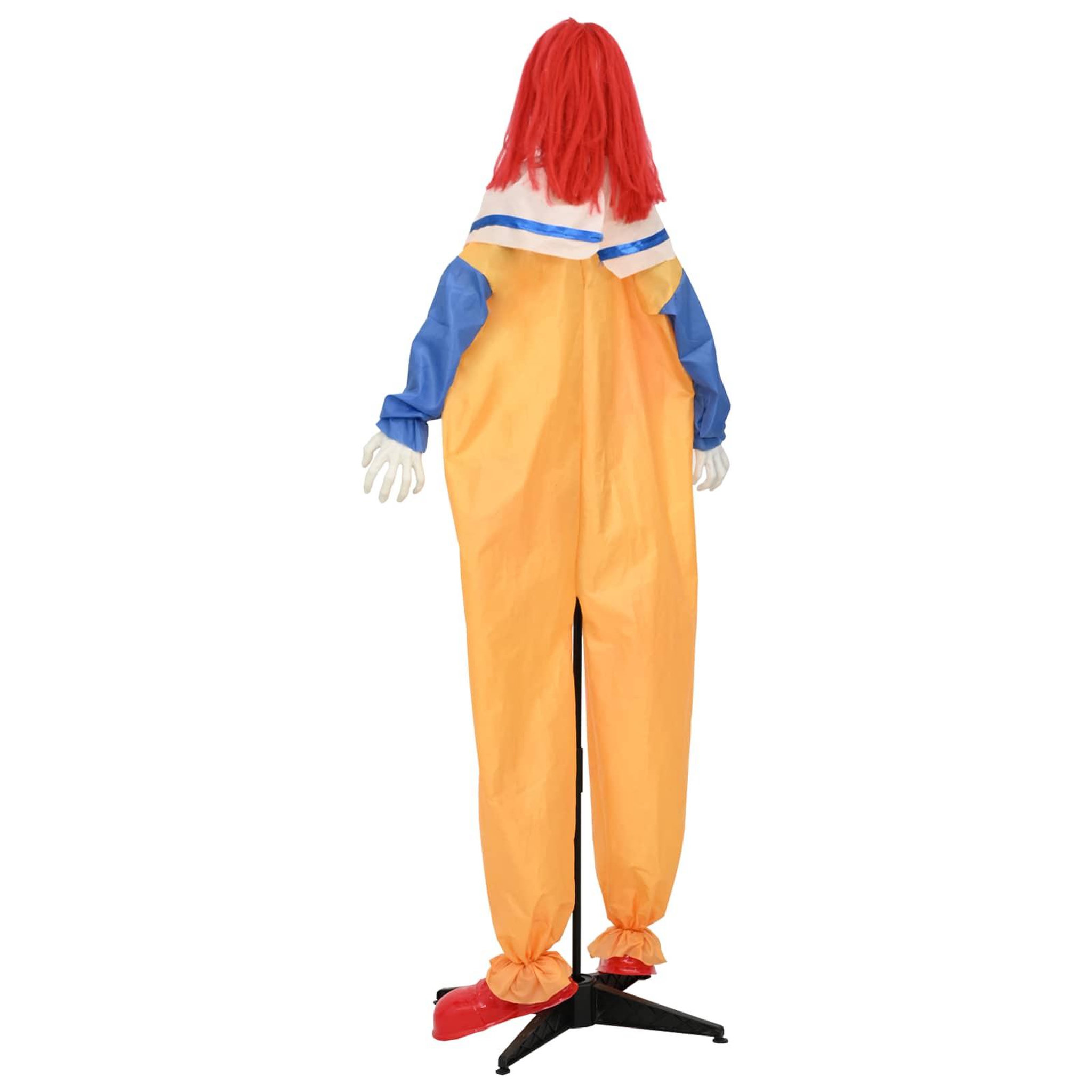 Voir la diapositive 6 : VIDAXL Clown effrayant d'Halloween SPOOKA Jaune et Bleu 126,5 x 180 cm