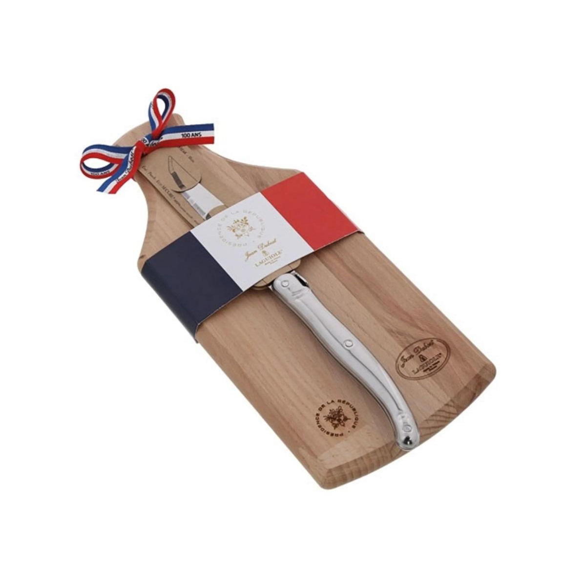 Jean dubost Planche à découper en bois + couteau 25.5cm - AP036424L06342