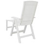 Voir la diapositive 5 : VIDAXL Chaise longue blanc plastique