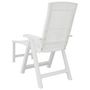 Voir la diapositive 5 : VIDAXL Chaise longue blanc plastique