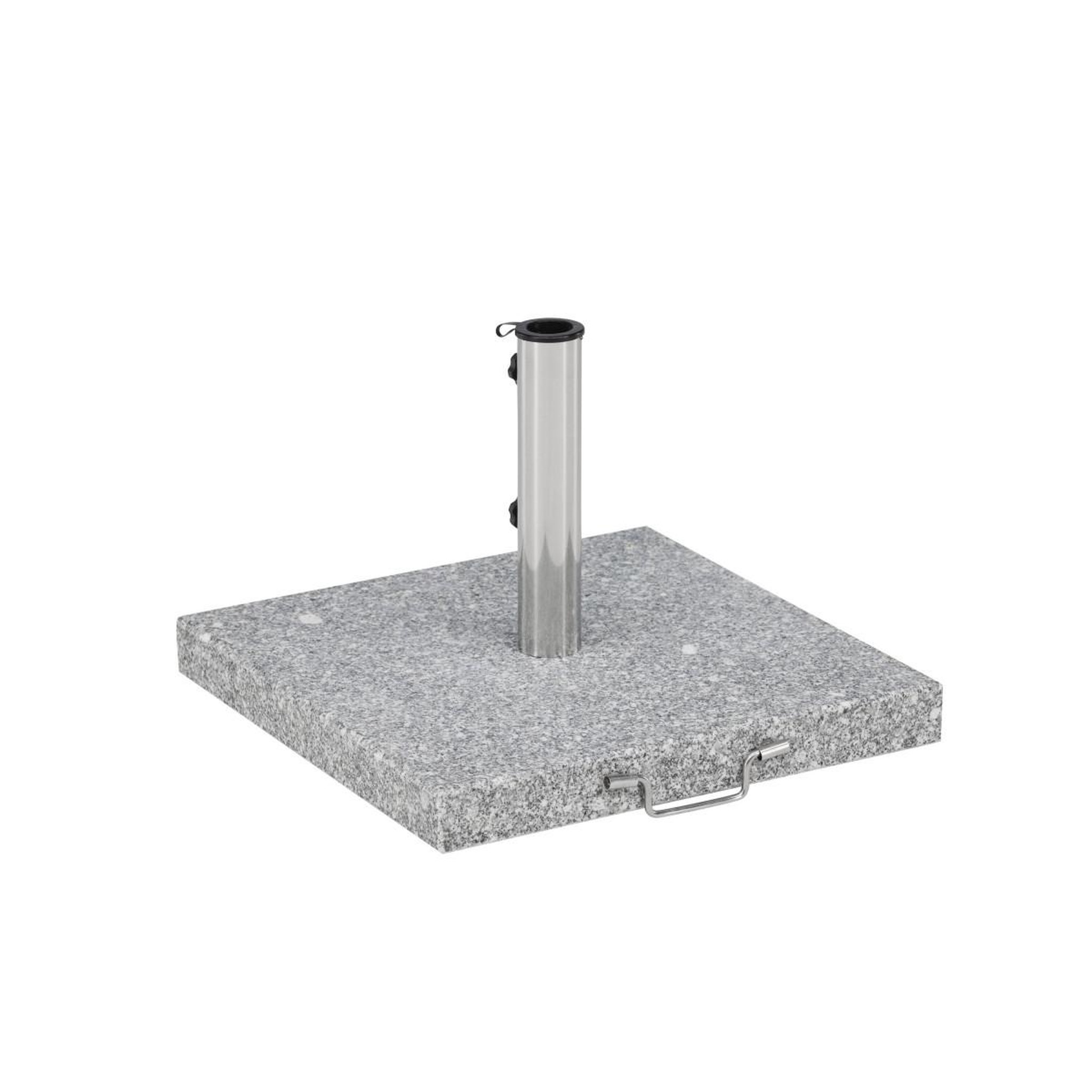 Voir la diapositive 3 : Paris Prix Pied de Parasol Moucheté Carré  Stathera  50cm Gris
