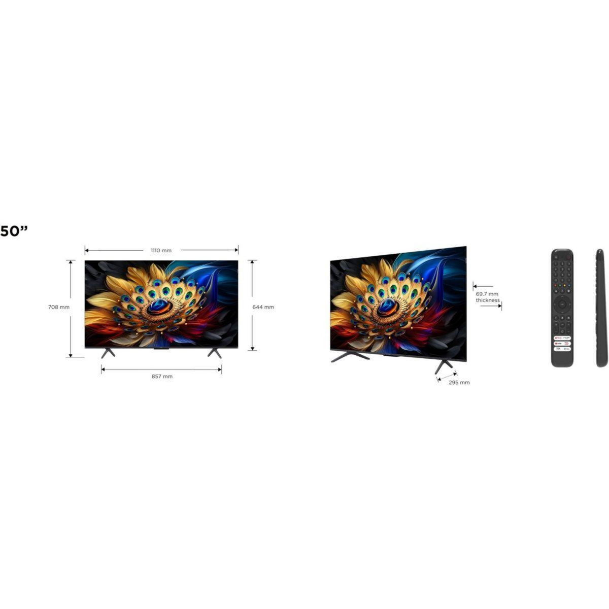 TCL TV QLED 50C69B 2024