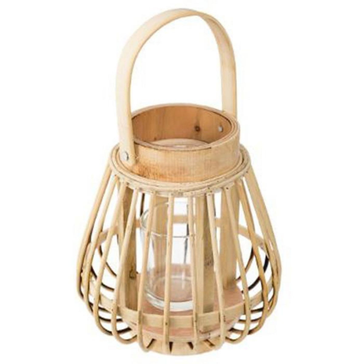 ATMOSPHERA Lanterne en Bambou  Haite  16cm Naturel