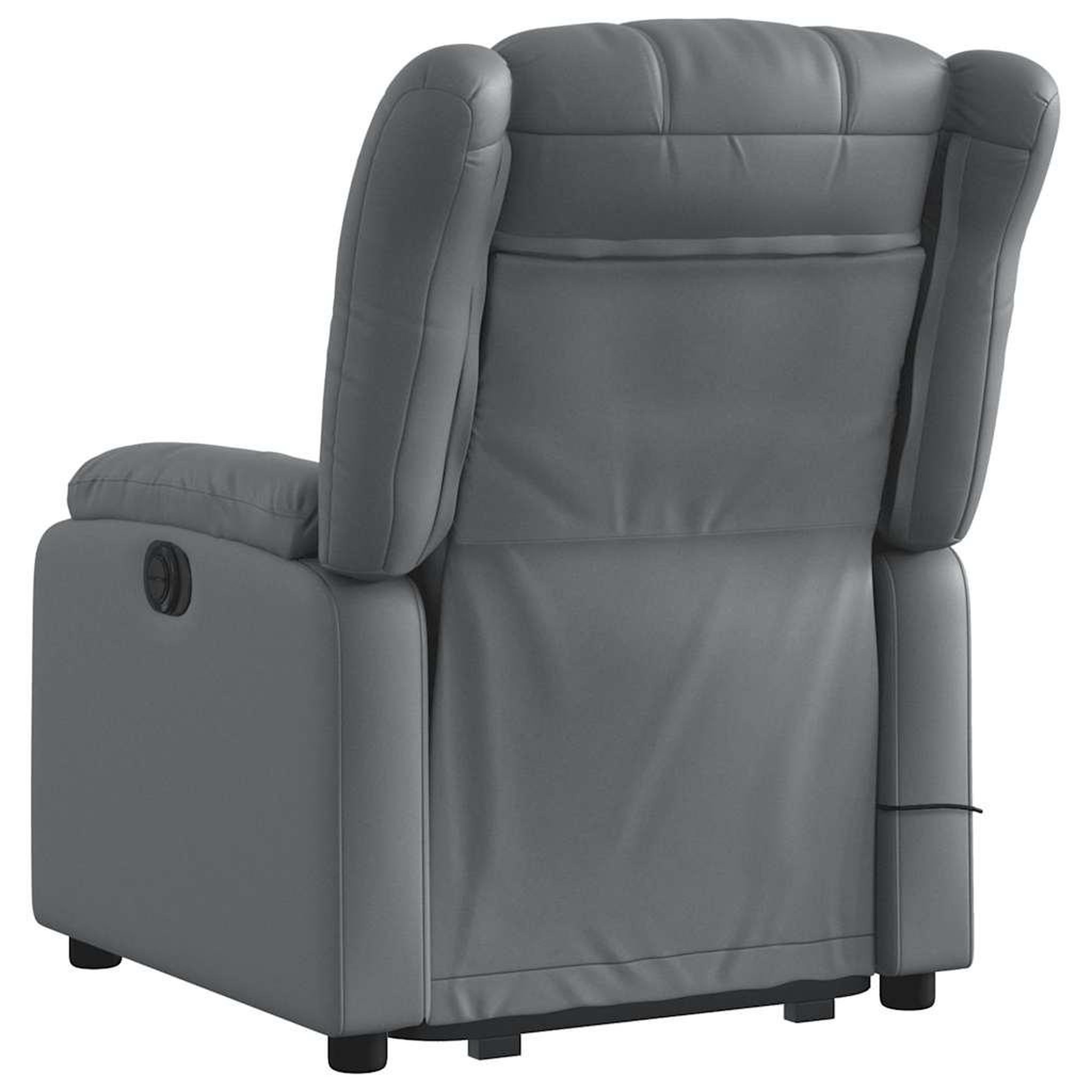 Voir la diapositive 5 : VIDAXL Fauteuil inclinable de massage electrique gris similicuir