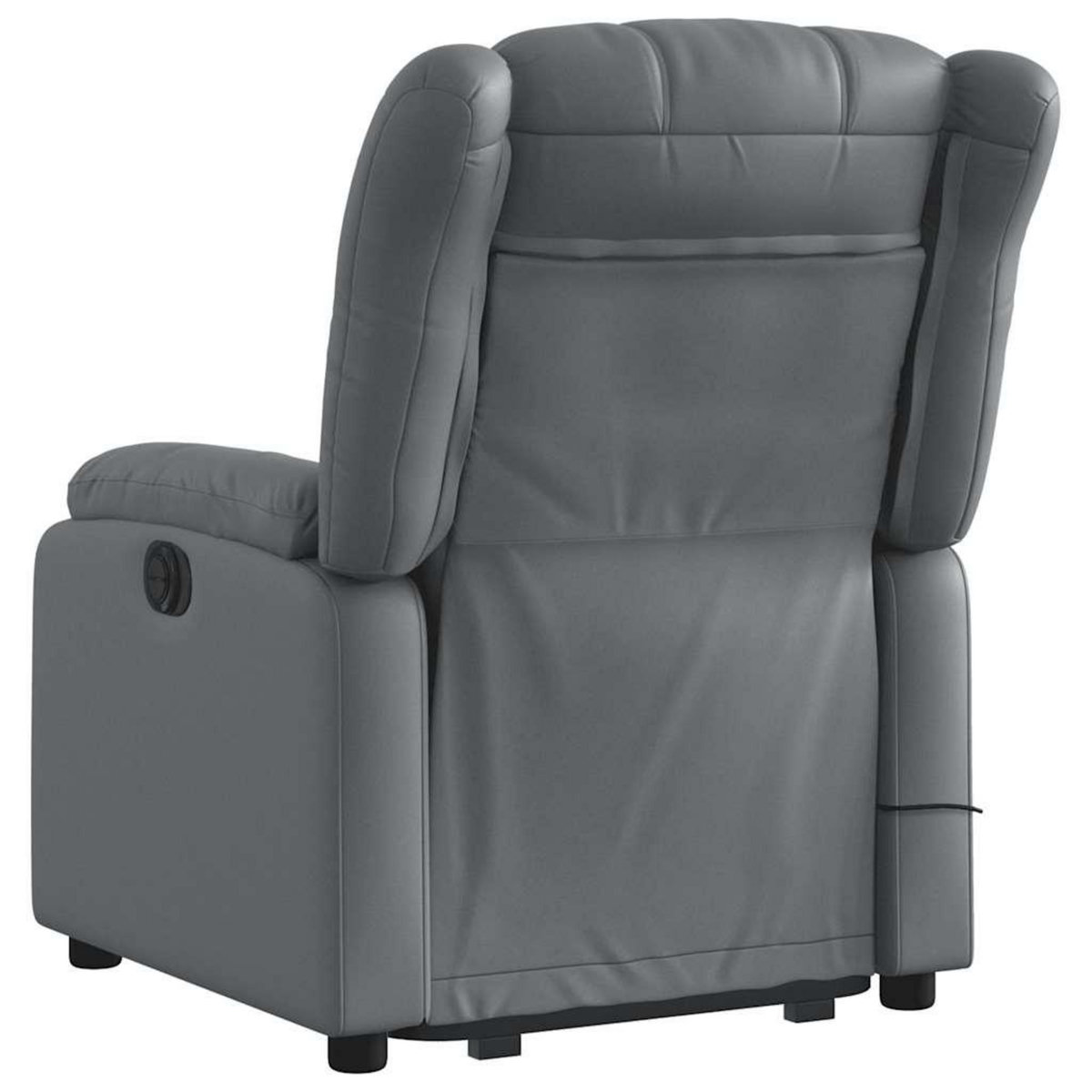 VIDAXL Fauteuil inclinable de massage electrique gris similicuir