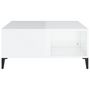 Voir la diapositive 5 : VIDAXL Table basse blanc brillant 80x80x36,5 cm bois d'ingenierie