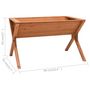Voir la diapositive 6 : VIDAXL Jardiniere 90x55x56 cm Bois de sapin