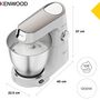 Voir la diapositive 5 : KENWOOD Robot pâtissier KVL65.009WH Titanium Chef Baker XL
