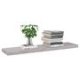 Voir la diapositive 3 : VIDAXL Etagere murale flottante Gris beton 90x23,5x3,8 cm MDF
