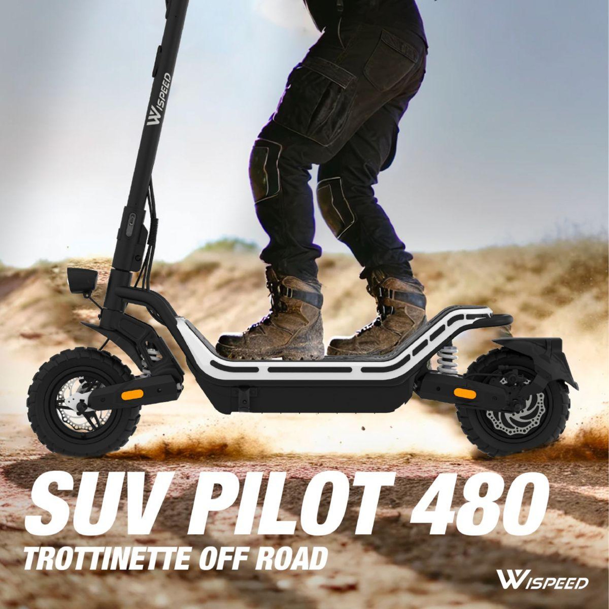 Voir la diapositive 2 : WISPEED Trottinette électrique SUVPILOT 480