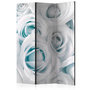Voir la diapositive 1 : Paris Prix Paravent 3 Volets  Satin Rose Turquoise  135x172cm