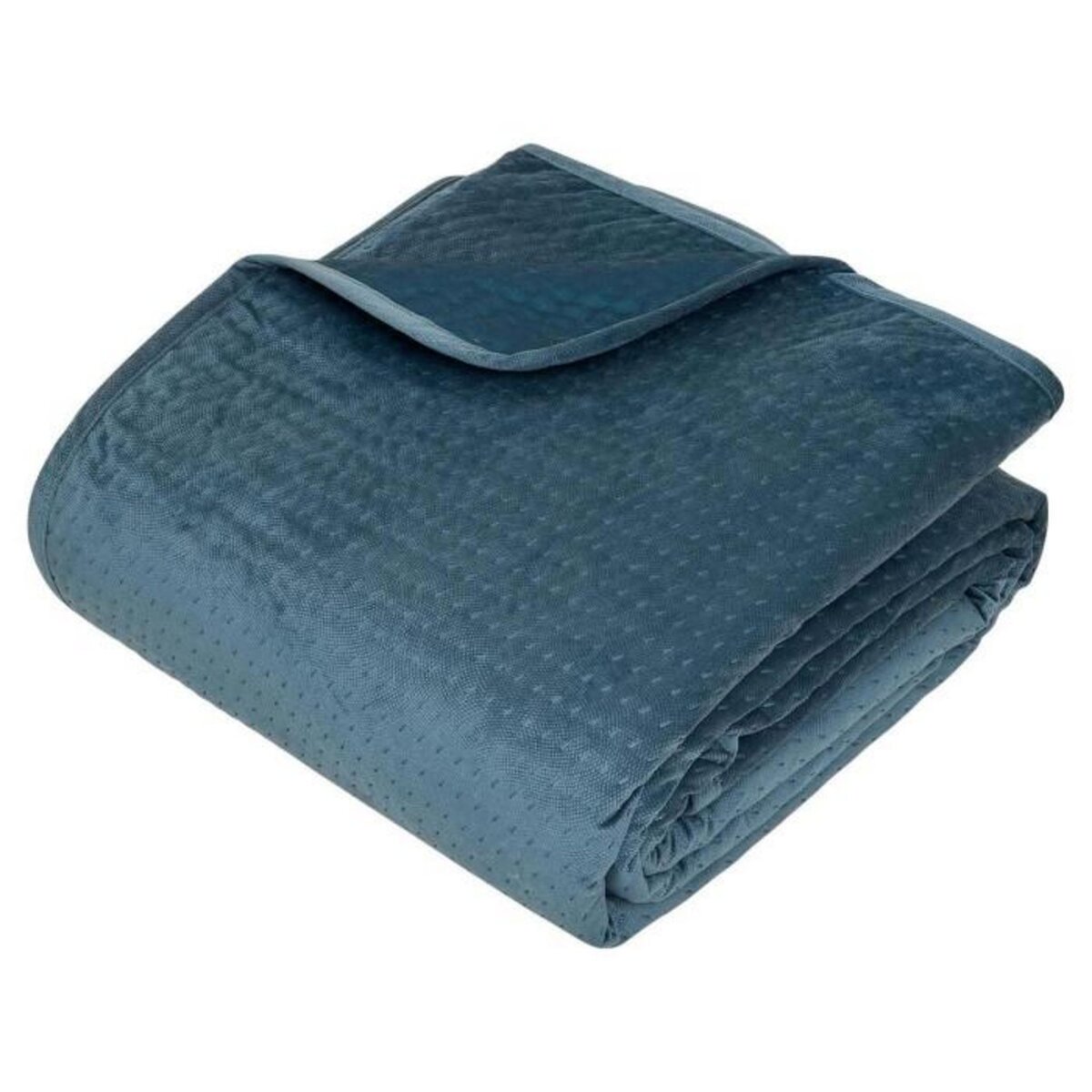 ATMOSPHERA Dessus de Lit & 2 Taies  Lilou  240x260cm Bleu Égéen