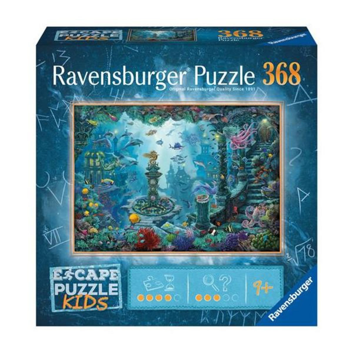RAVENSBURGER Puzzle 368 pièces Ravensburger Escape puzzle Kids Au royaume sous-marin