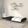 Voir la diapositive 3 : VIDAXL Canape-lit a 2 places noir tissu