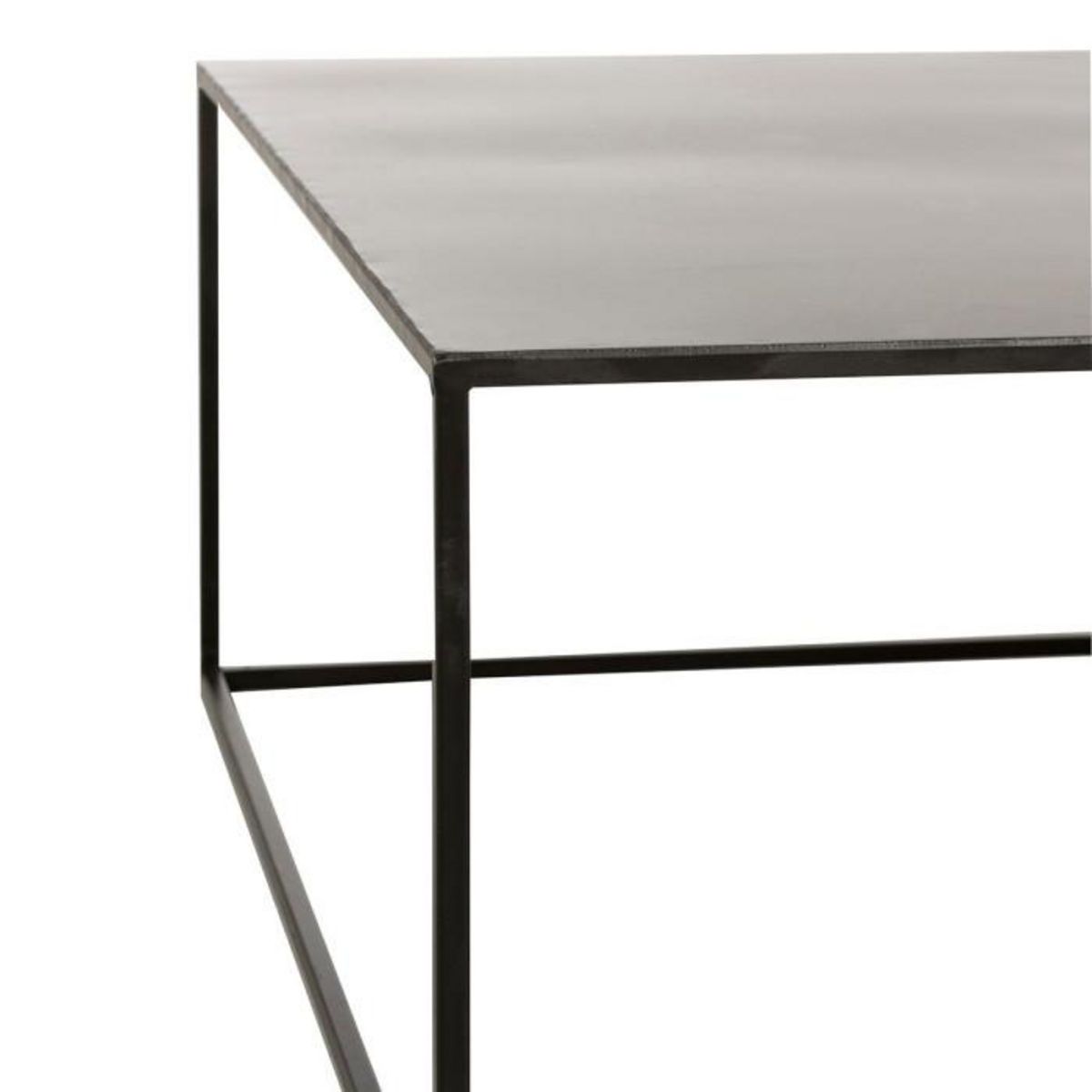 Paris Prix Table Basse Carrée en Métal  Lovra  80cm Noir