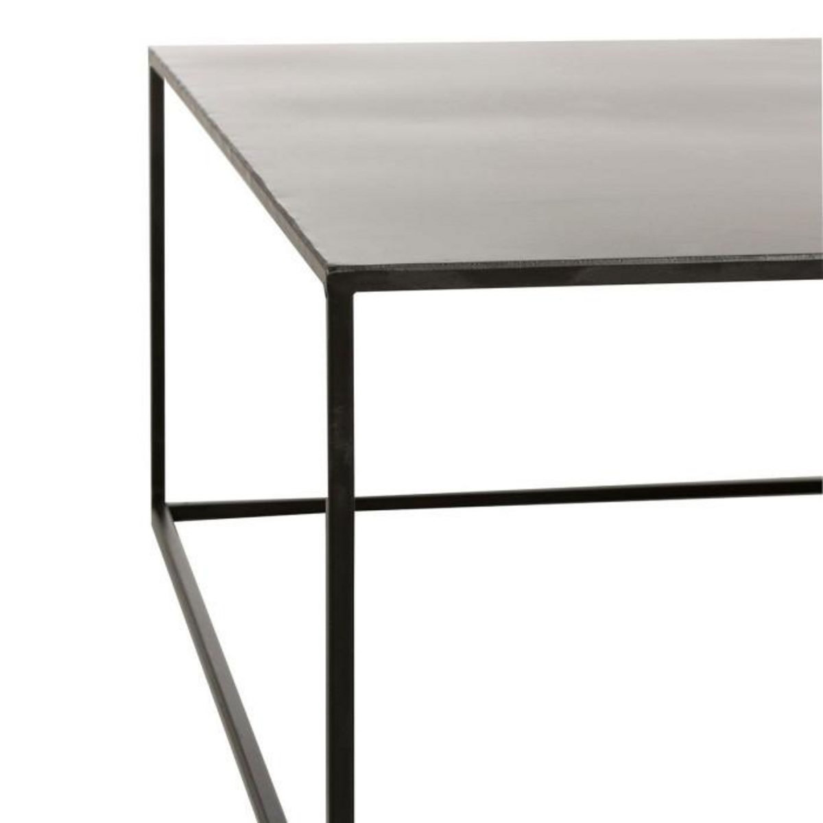 Paris Prix Table Basse Carrée en Métal  Lovra  80cm Noir