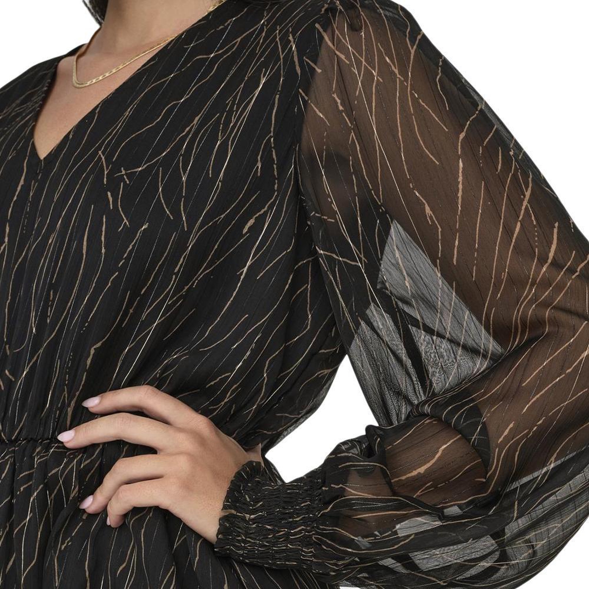 Voir la diapositive 2 : JACQUELINE DE YONG Robe e/Doré Femme JDY Cody 15308094