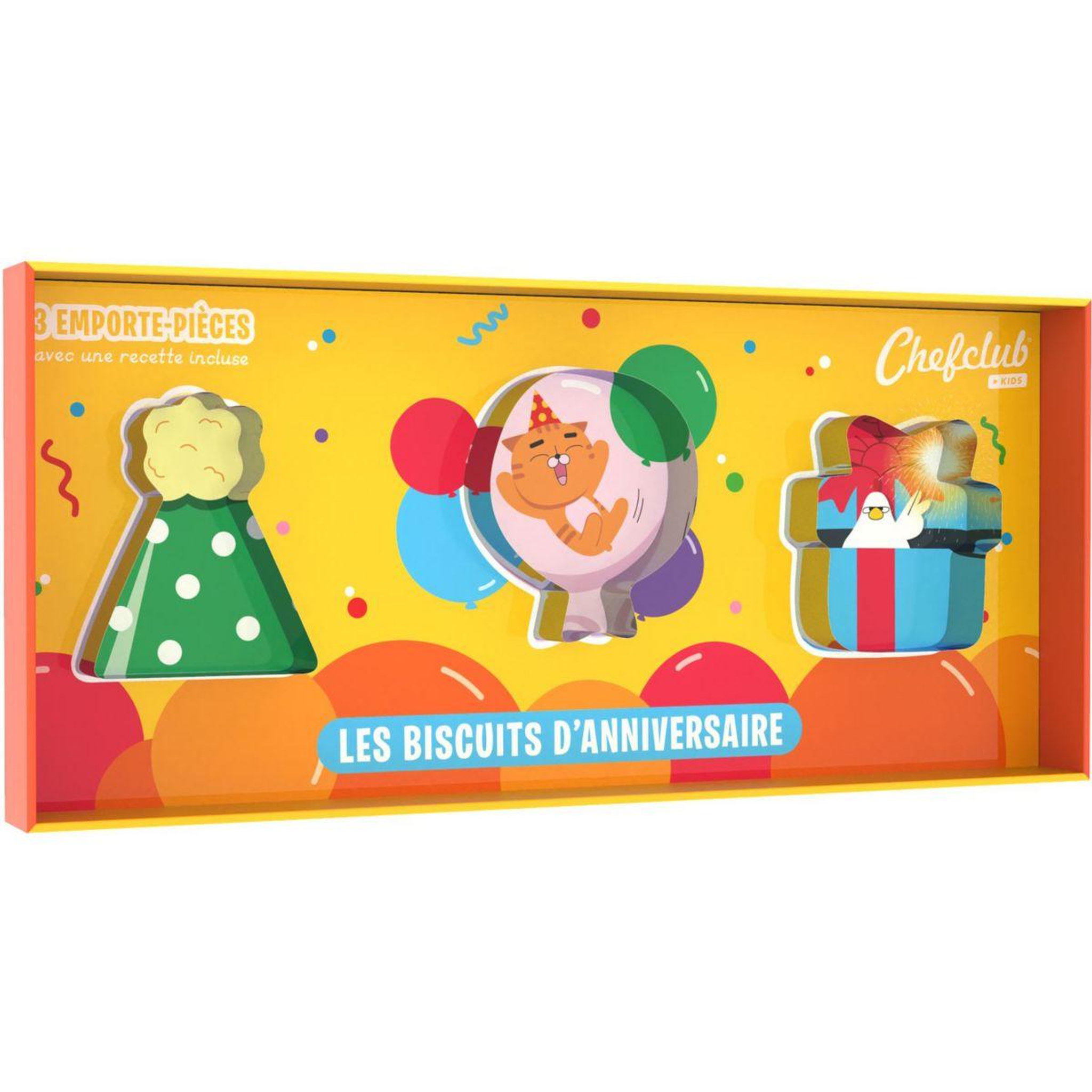 Voir la diapositive 2 : CHEFCLUB Emporte pièces les biscuits d'anniversaire