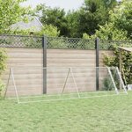 VIDAXL Cage pour poules argente 400x105x91 cm acier galvanise