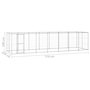 Voir la diapositive 6 : VIDAXL Chenil exterieur Acier galvanise 16,94 m²