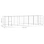 Voir la diapositive 6 : VIDAXL Chenil exterieur Acier galvanise 16,94 m²