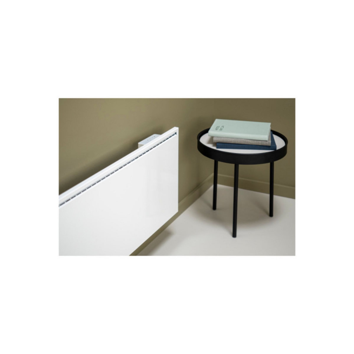  Radiateur électrique ADAX Connecté - Blanc - 800 W - 750x330x91mm - Famn H 08 KWT