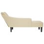 Voir la diapositive 5 : VIDAXL Fauteuil long avec accoudoir droit creme tissu