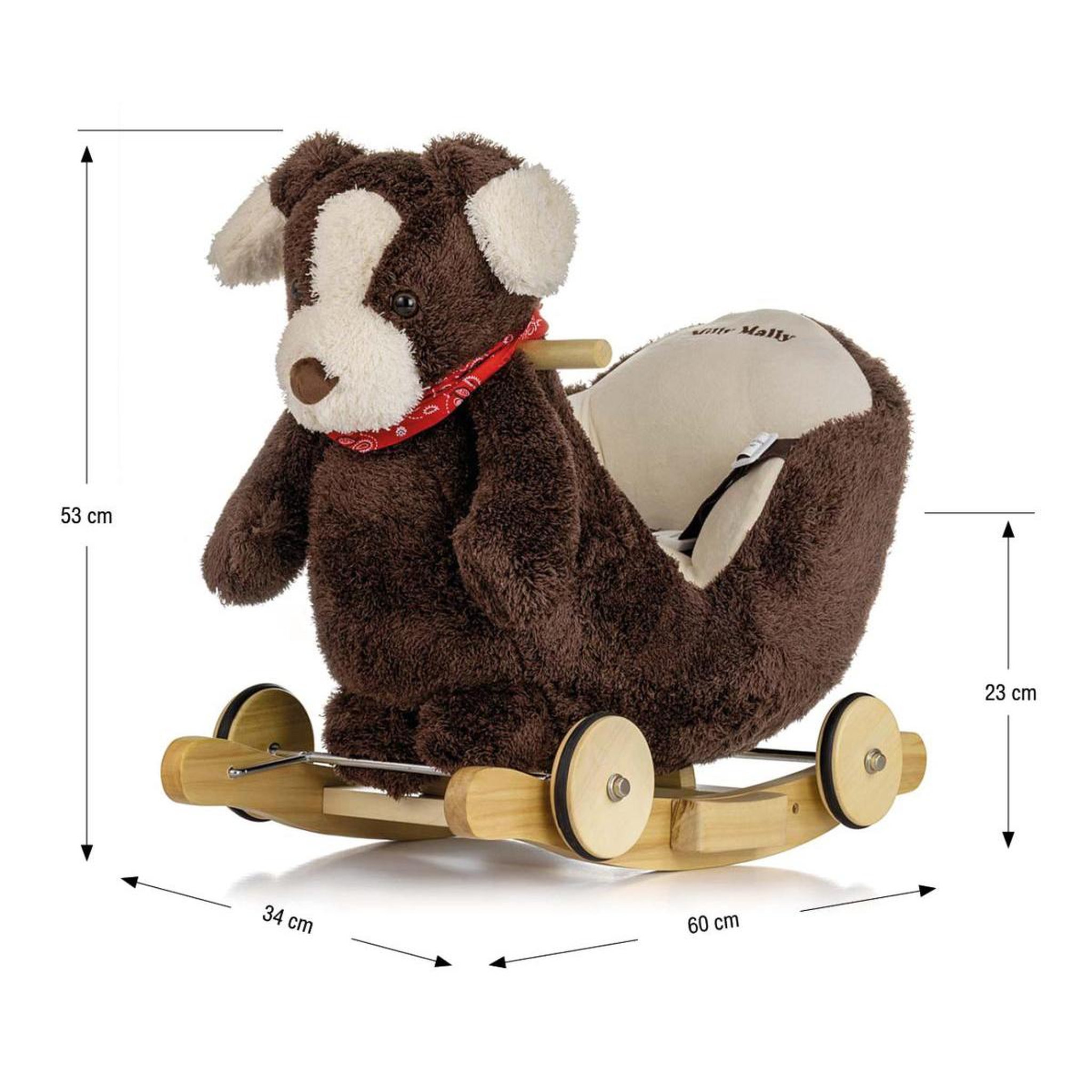 Voir la diapositive 3 : MILLY MALLY Polly Plus - Chien Marron