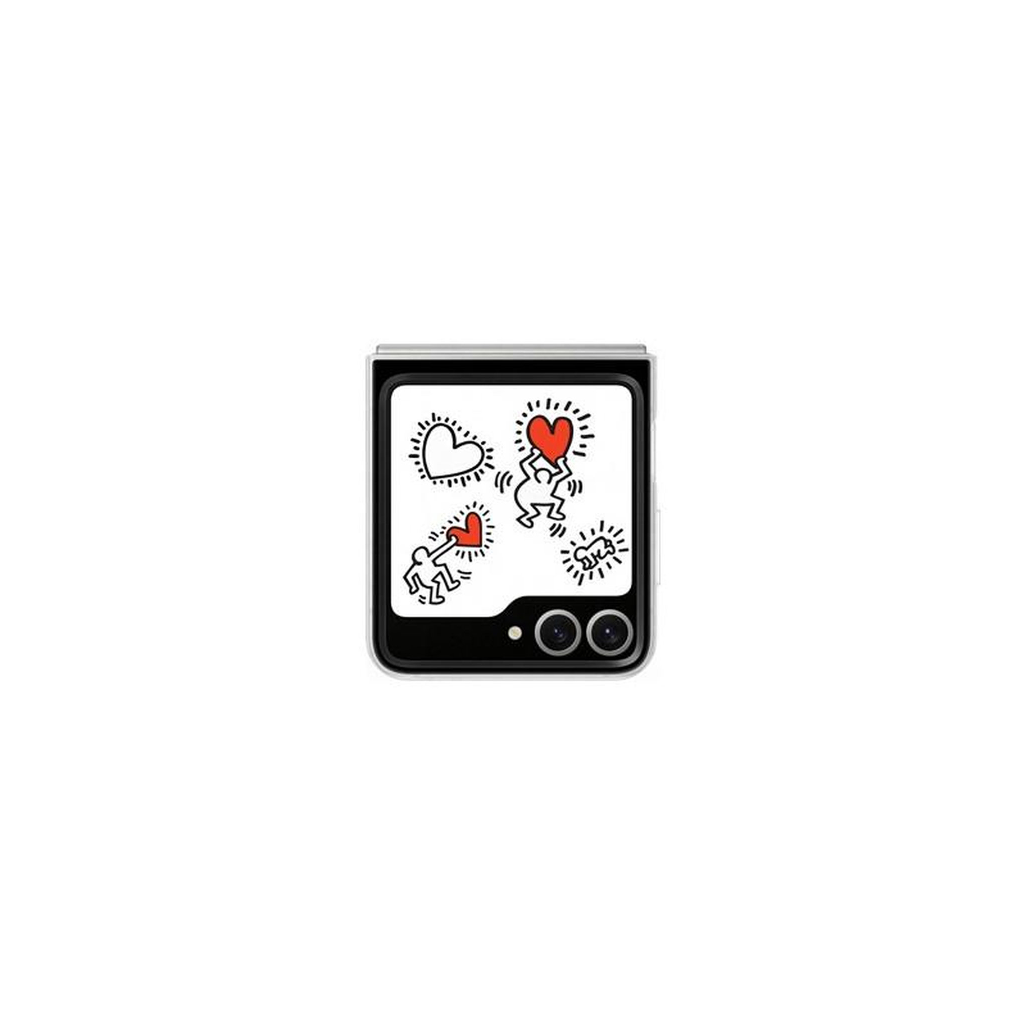 Voir la diapositive 2 : Samsung Coque et étui téléphone mobile Samsung Coque personnalisable Keith Harring Galaxy Z Flip 6 Blanc