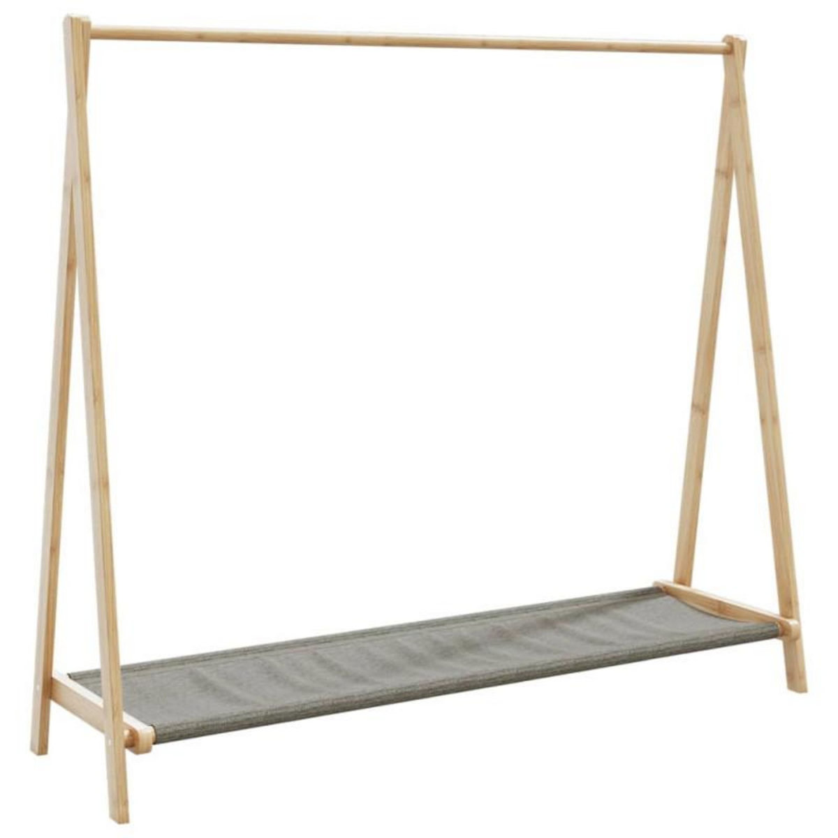 VIDAXL Porte vêtement avec étagères 106x34x102 cm bambou