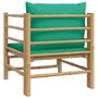 Voir la diapositive 5 : VIDAXL Canape de jardin avec coussins vert bambou