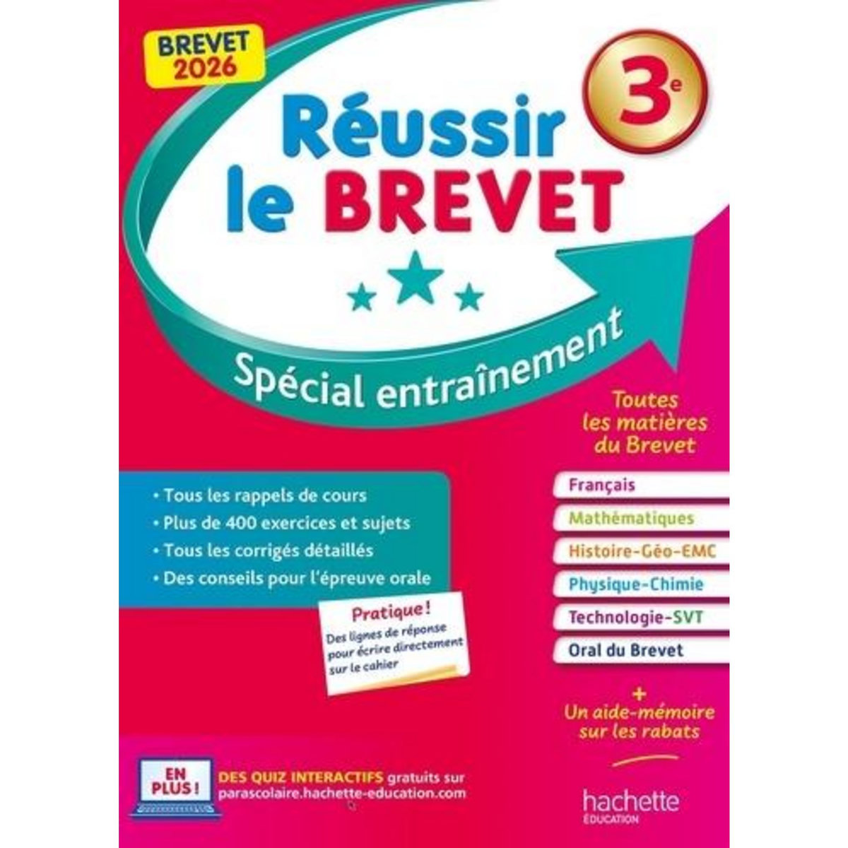 REUSSIR LE BREVET 3E. SPECIAL ENTRAINEMENT, EDITION 2026, Rousseau Philippe