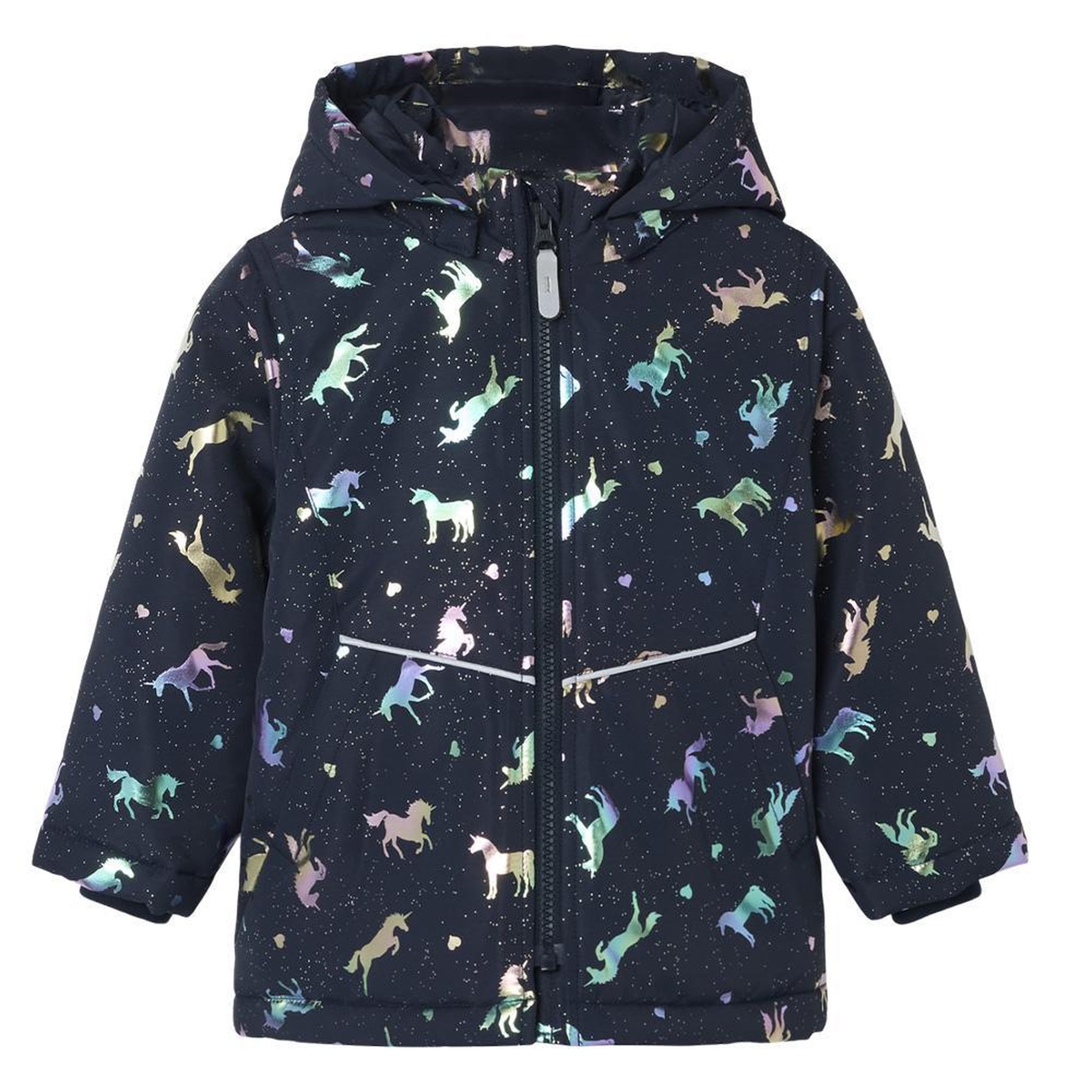 Voir la diapositive 1 : NAME IT Blouson Marine Fille Name it Licorne