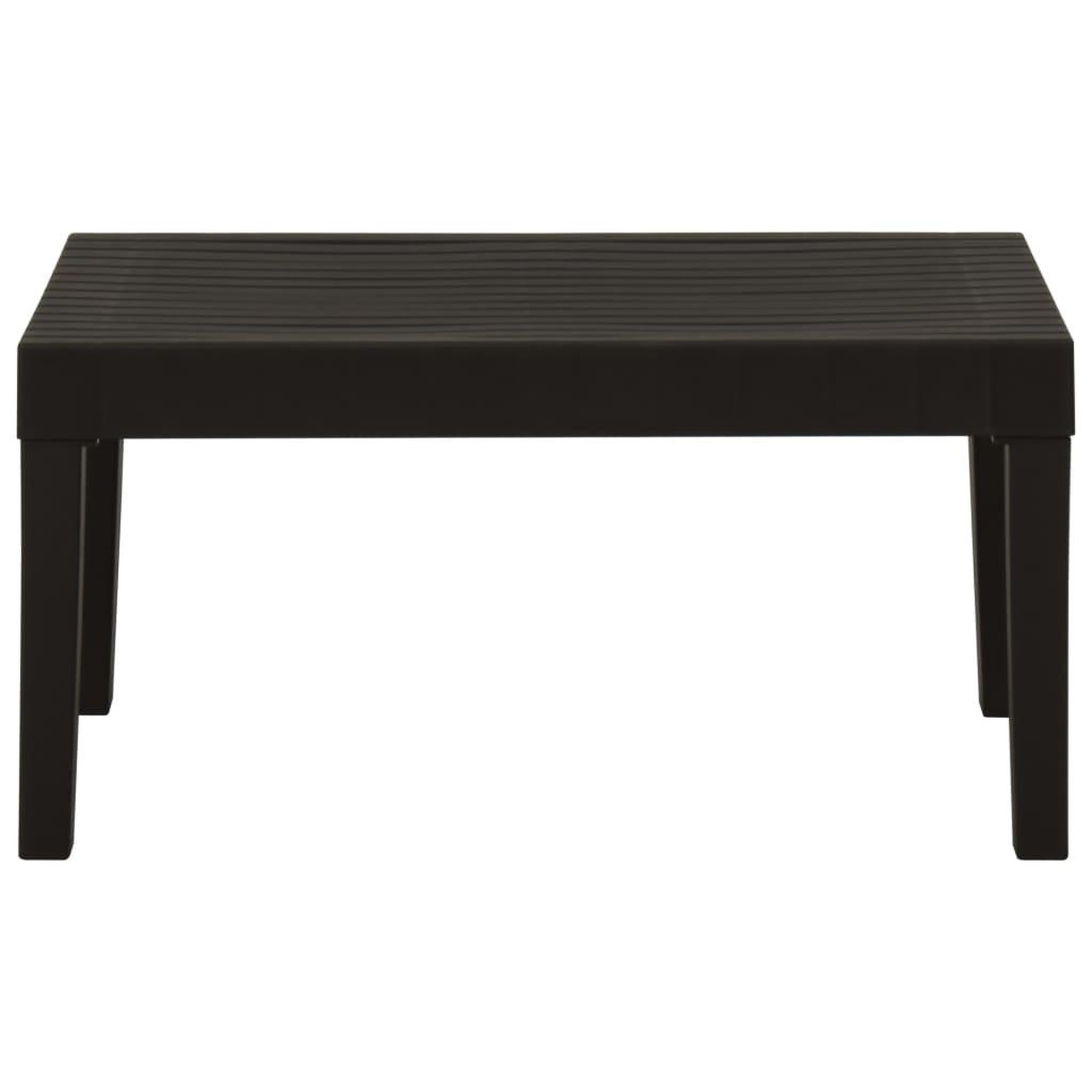 Voir la diapositive 4 : VIDAXL Salon de jardin 4 pcs avec coussins Plastique Gris