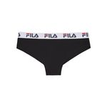 FILA Slip brésilien coton femme Uni FU6067. Coloris disponibles : Noir
