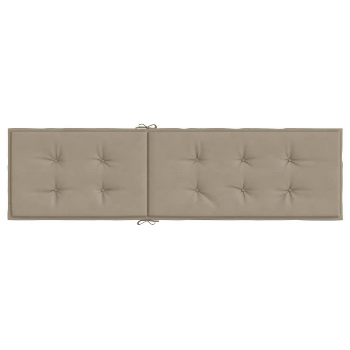 VIDAXL Coussin de chaise de terrasse taupe (75+105)x50x4 cm