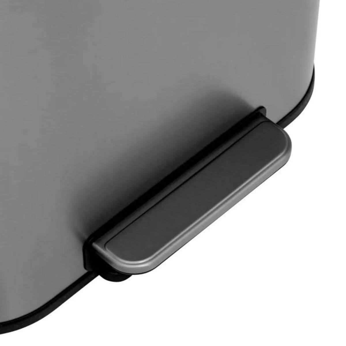 FIVE Poubelle de Cuisine à Pédale  Inox  50L Gris