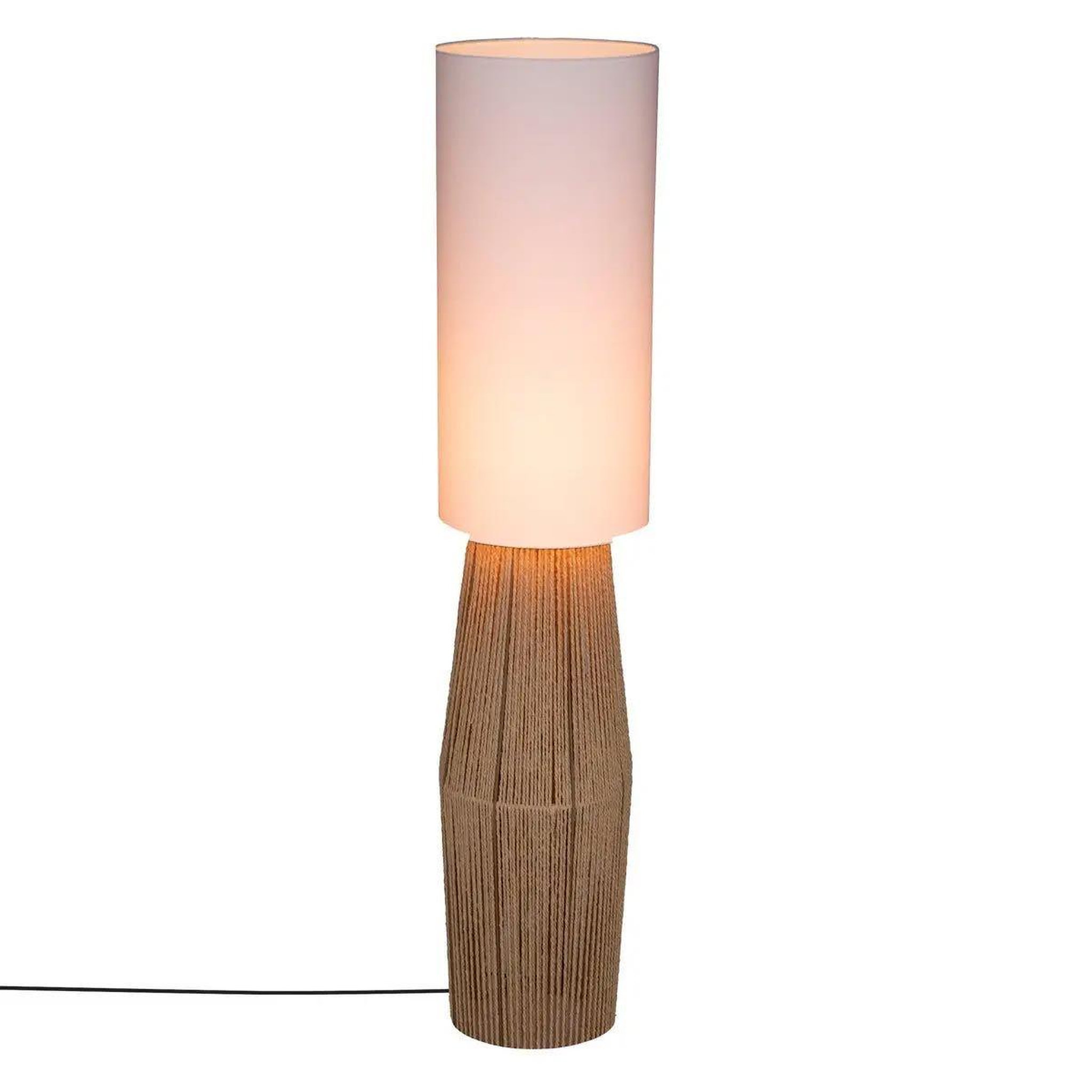Voir la diapositive 3 : ATMOSPHERA Lampadaire design  aissa  130cm blanc & beige