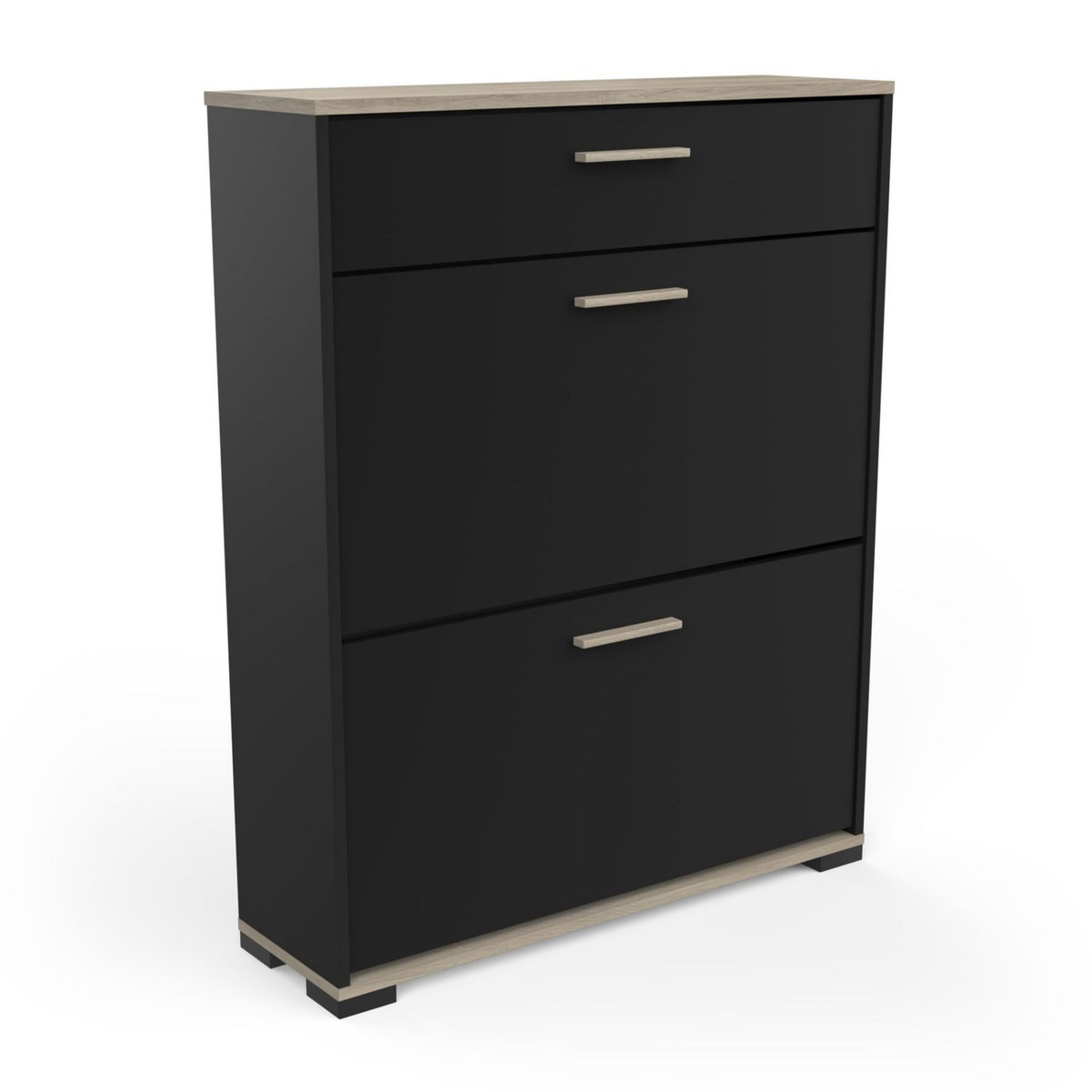 Meuble à chaussures 2 portes 1 tiroir L80 cm LIZZIE