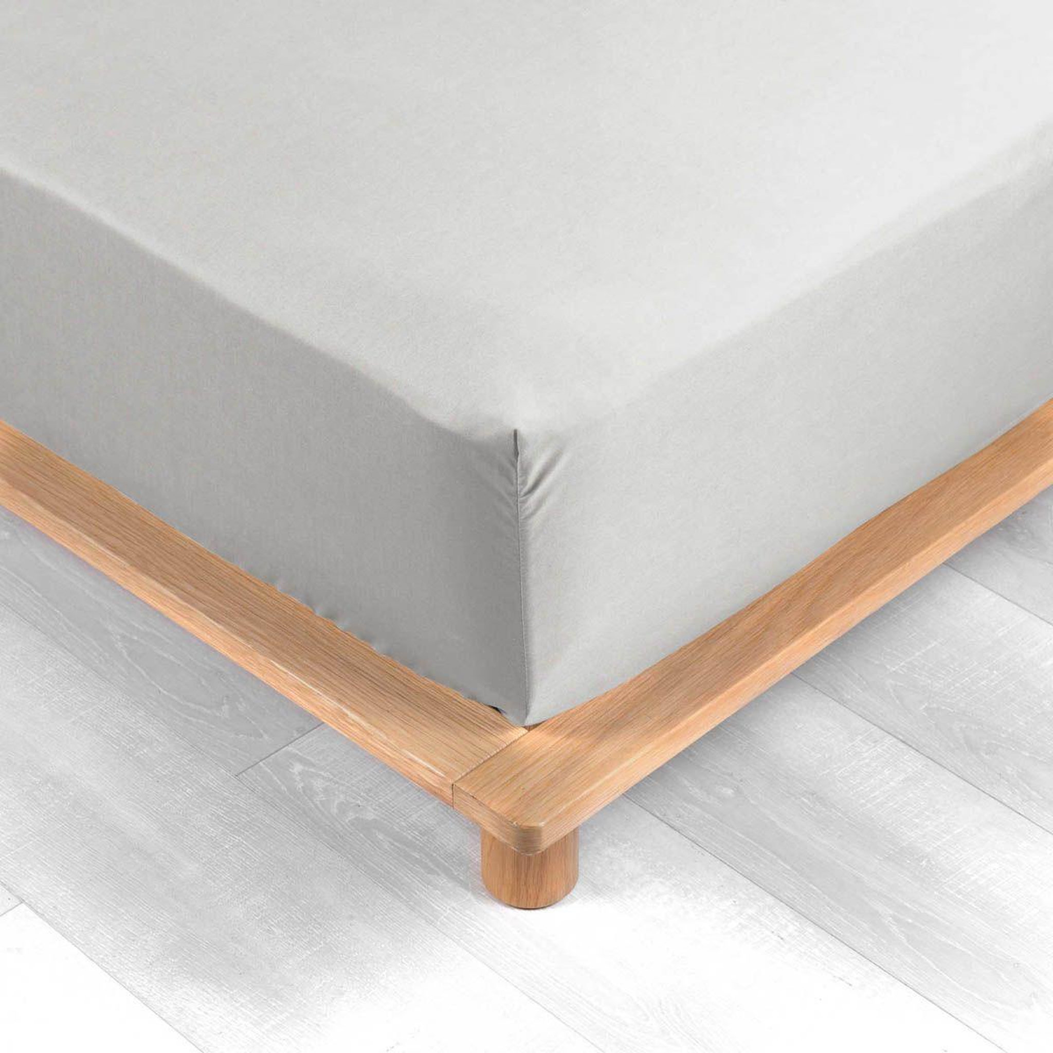 Voir la diapositive 2 : Douceur d'Intérieur Drap housse  percaline  90x190cm white
