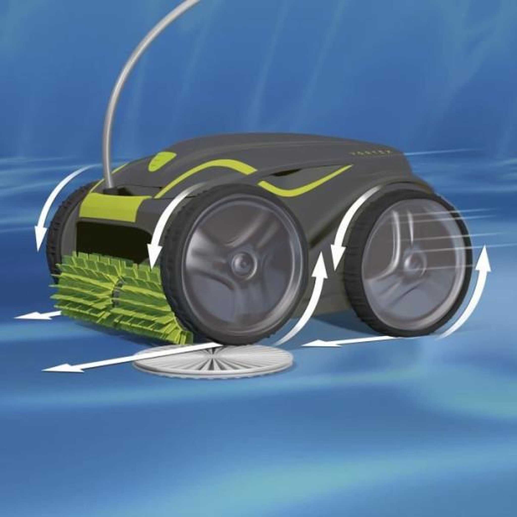 Voir la diapositive 4 : Zodiac Zodiac - robot fond, parois et ligne d'eau gv5220 pour piscines jusqu'a 12 x 6m