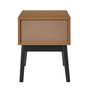 Voir la diapositive 5 : The Home Deco Factory Table de chevet 1 tiroir en bois FELIX - Marron et noir