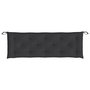 Voir la diapositive 4 : VIDAXL Coussin de banc de jardin noir 150x50x7 cm tissu oxford