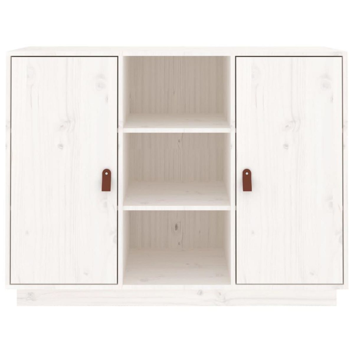 VIDAXL Buffet Blanc 100x40x75 cm Bois massif de pin
