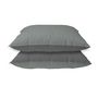 Voir la diapositive 2 : BLANREVE Lot de 2 oreillers bicolore en microfibre 
