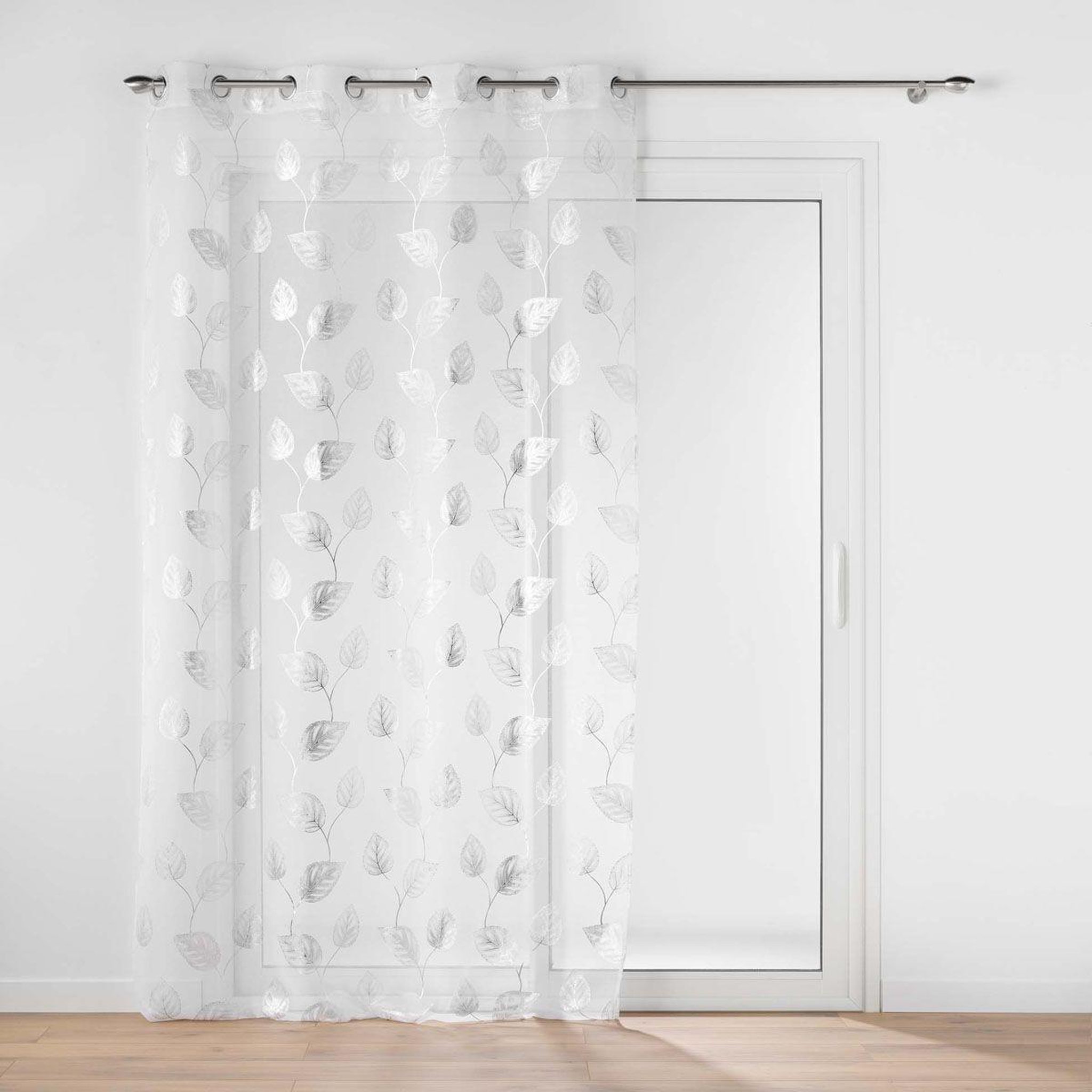 Douceur d'Intérieur Rideau voilage à œillets  edelia  140x240cm argent