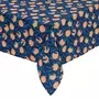 ATMOSPHERA Nappe anti-tache rectangulaire Springfield - 140 x 240 cm - Bleu et orange