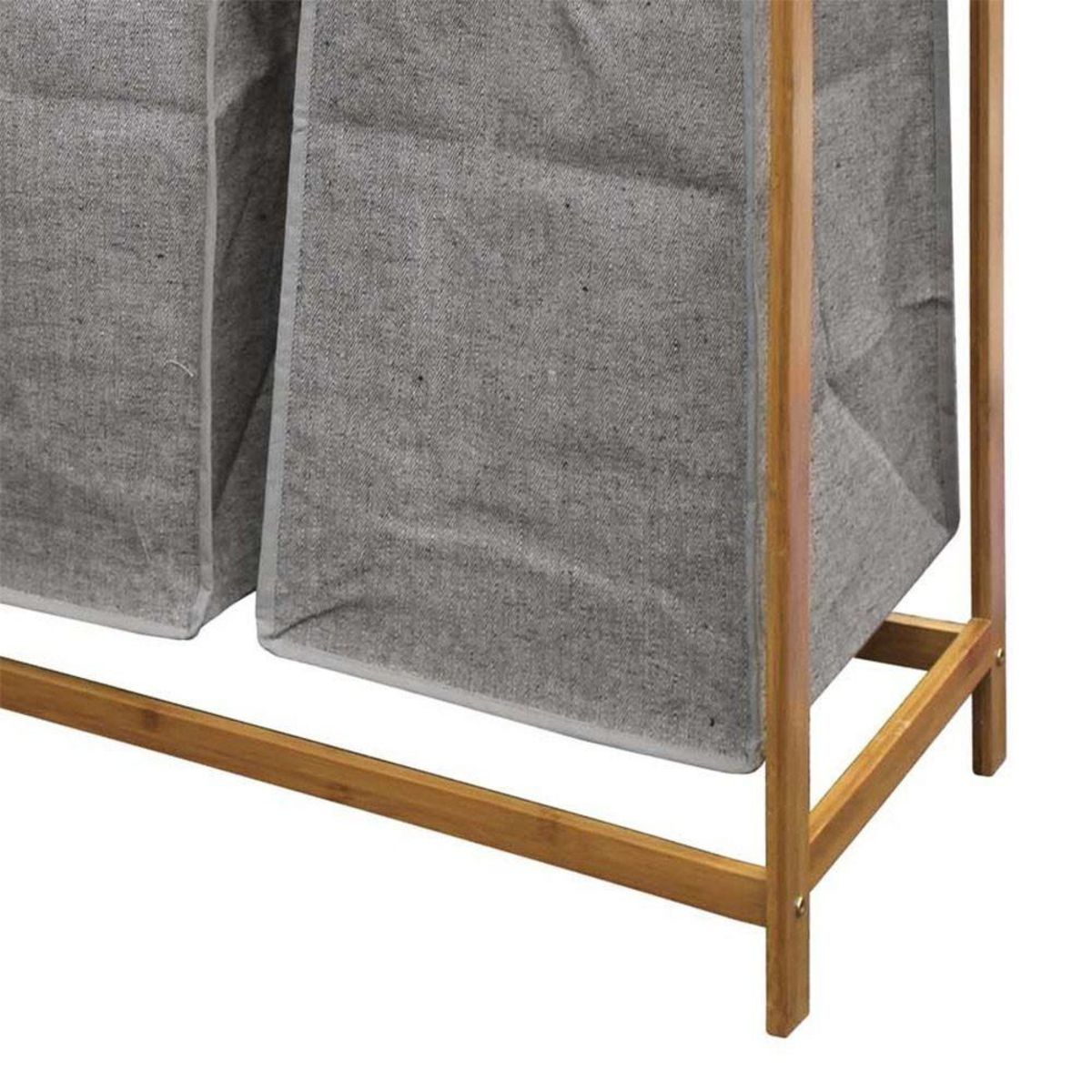 Douceur d'Intérieur Meuble à linge 2 paniers amovibles bambou Tao