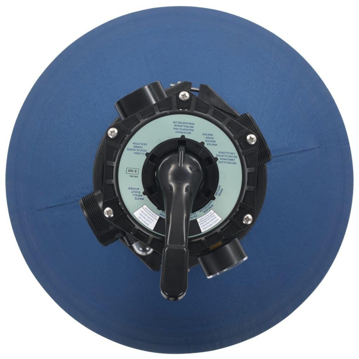 VIDAXL Filtre a sable pour piscine avec vanne 6 positions Bleu 560 mm