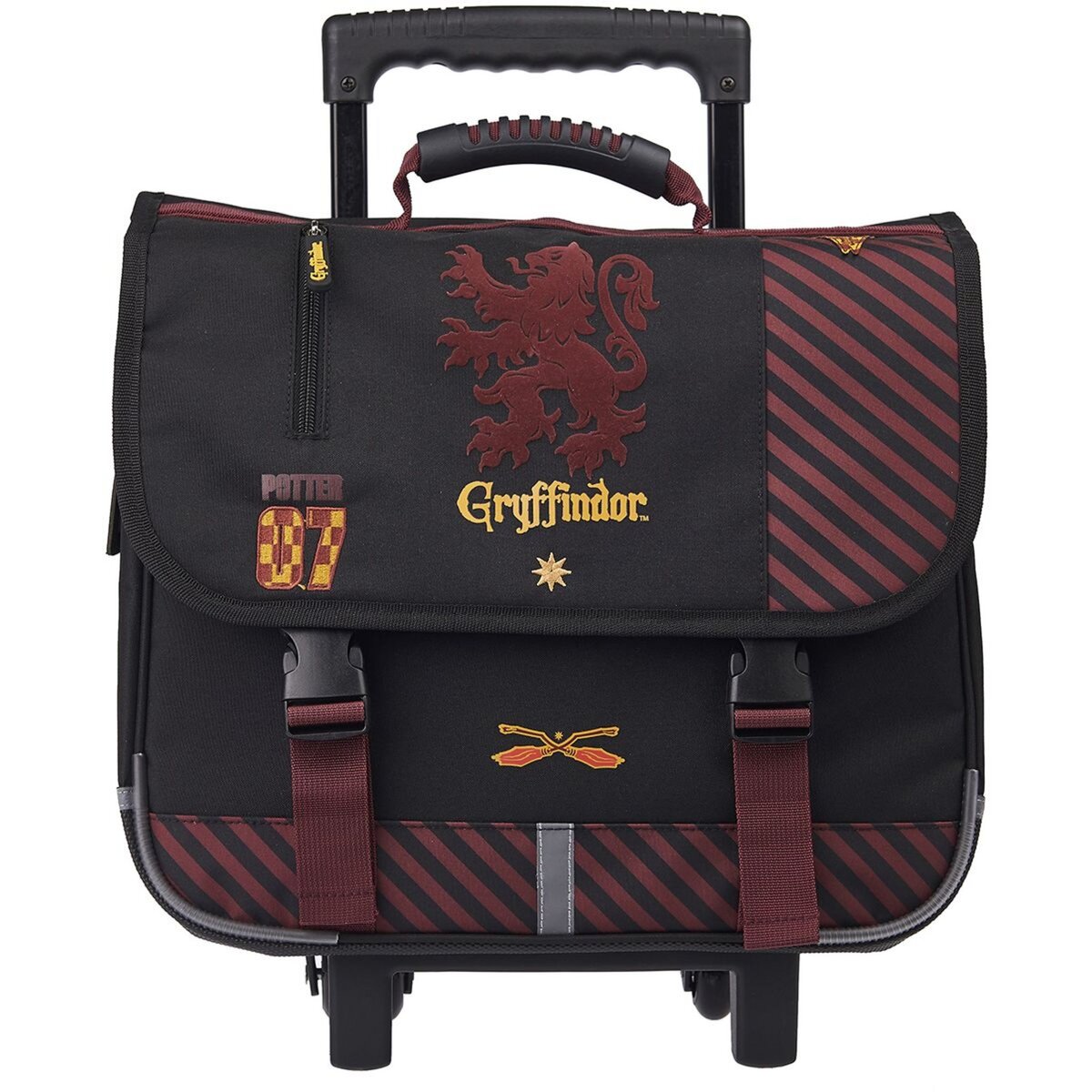 HARRY POTTER Cartable à roulettes 38 cm bordeaux pas cher 